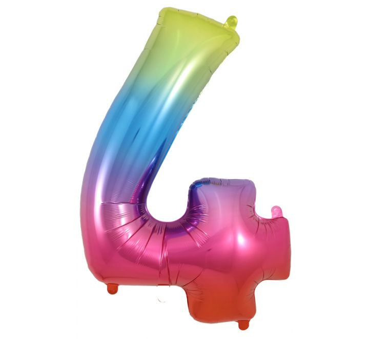 JUMBO NUMBER - 4 - RAINBOW