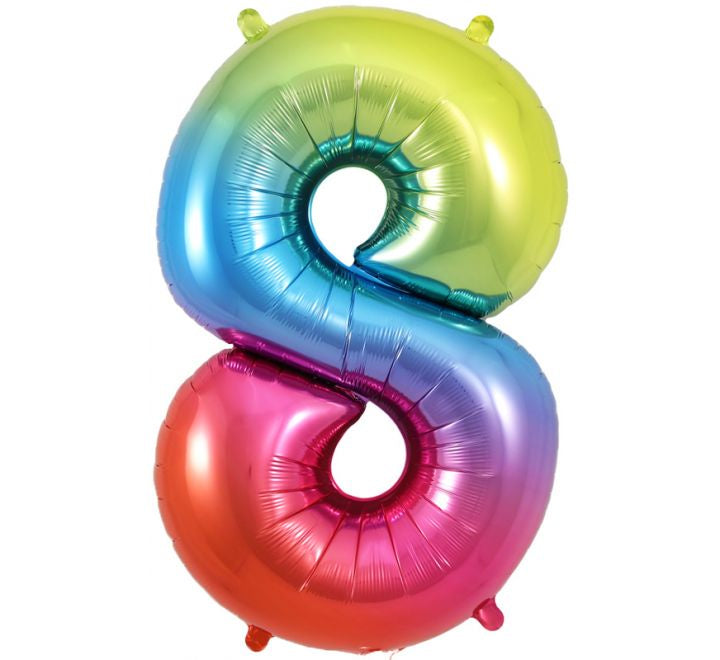 JUMBO NUMBER - 8 - RAINBOW