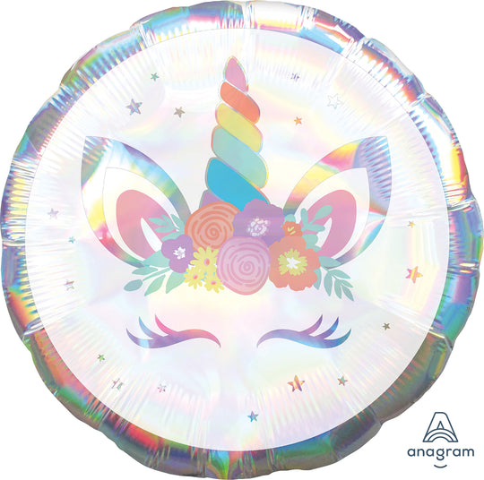 18" FOIL - UNICORN PARTY IRIDESCENT