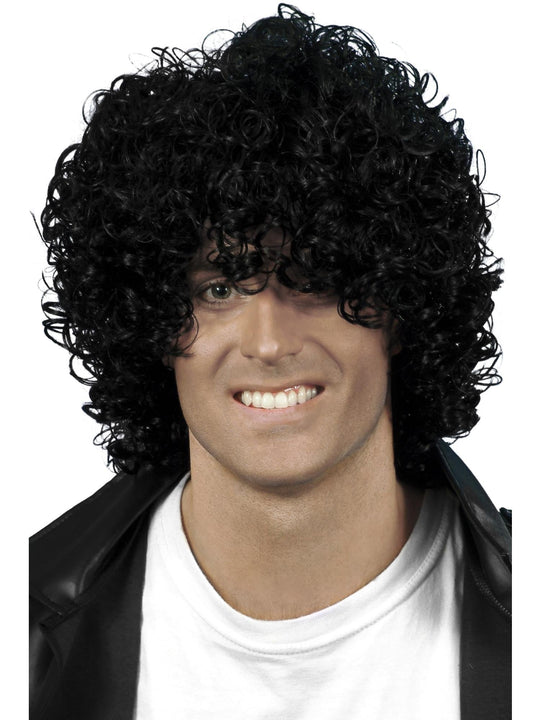 AFRO WET LOOK WIG - BLACK