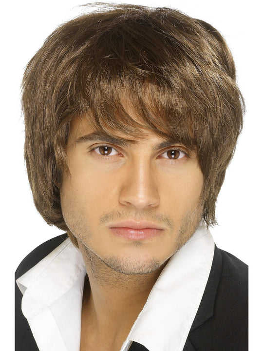 BOY BAND WIG - BROWN