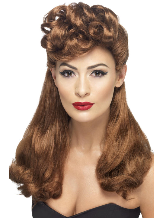 40s VINTAGE WIG - AUBURN