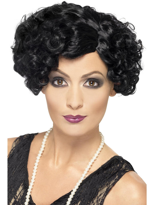 20s FLIRTY FLAPPER WIG - BLACK