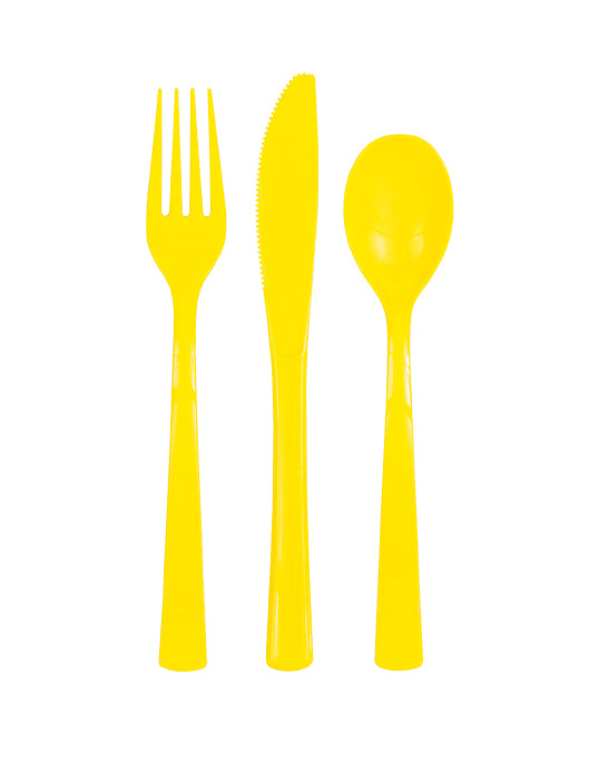 CUTLERY - NEON YELLOW