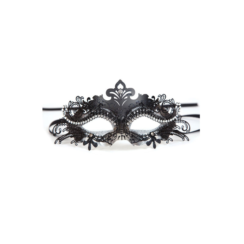 PUCCINI DELUXE EYEMASK - BLACK & SILVER