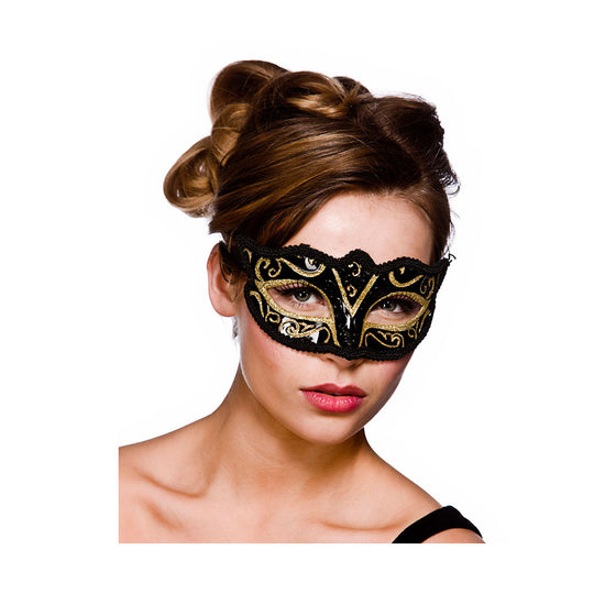 VERONA EYEMASK - BLACK & GOLD