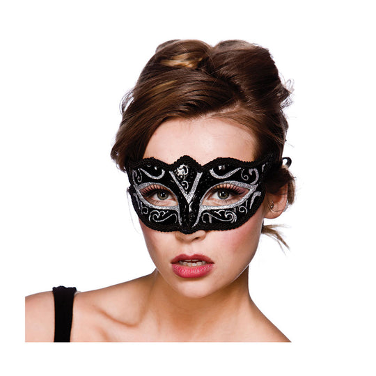 VERONA EYEMASK - BLACK & SILVER