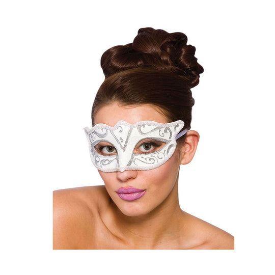 VERONA EYEMASK - WHITE & SILVER