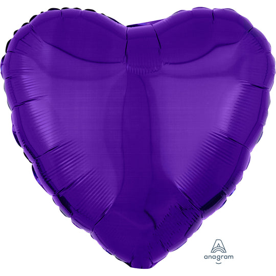 METALLIC - HEART - PURPLE