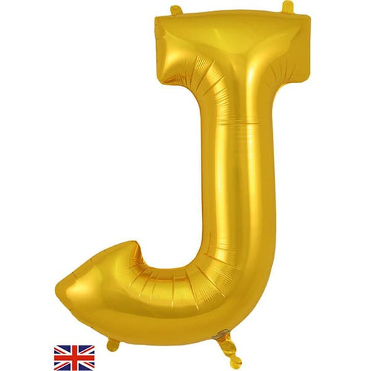 JUMBO LETTER - J - GOLD