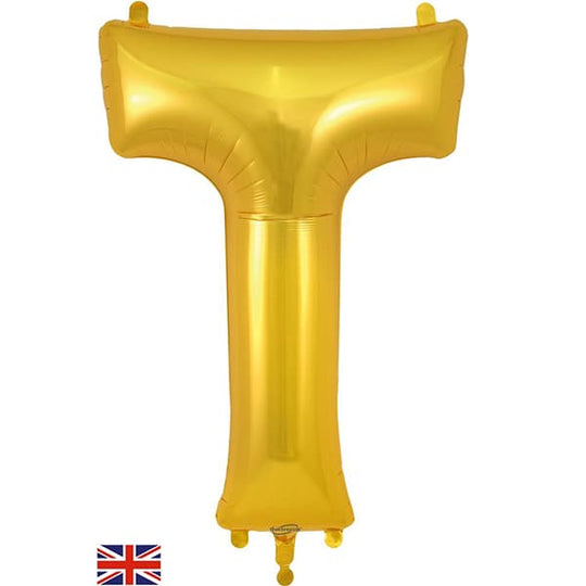 JUMBO LETTER - T - GOLD