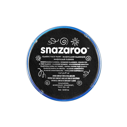 SNAZAROO FACE PAINT - BLACK - 18ML