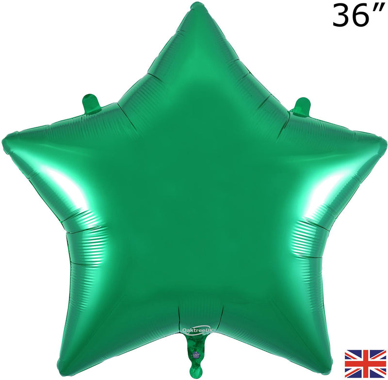 36" FOIL - STAR -  GREEN