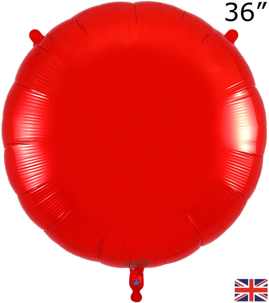 36" FOIL - CIRCLE -  RED