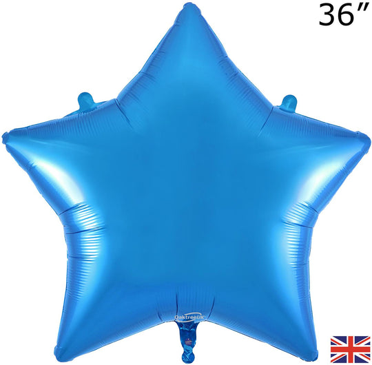 36" FOIL - STAR -  BLUE