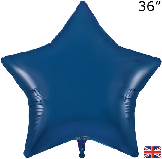 36" FOIL - STAR - NAVY BLUE