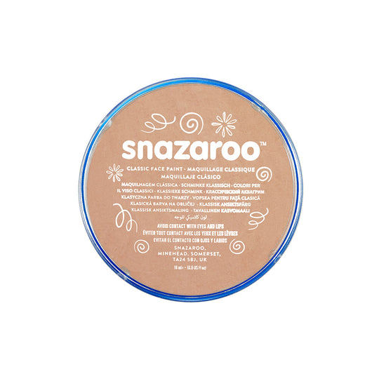 SNAZAROO FACE PAINT - BARELY BEIGE - 18ML