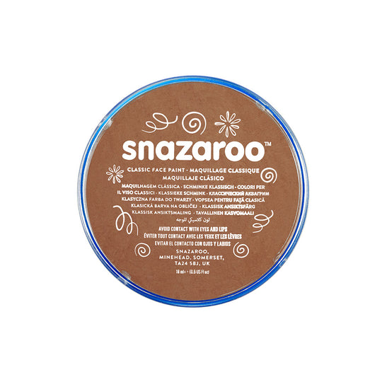SNAZAROO FACE PAINT - BEIGE BROWN - 18ML