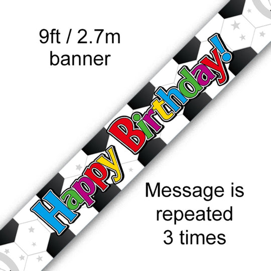 BANNER - FOOTBALL BIRTHDAY