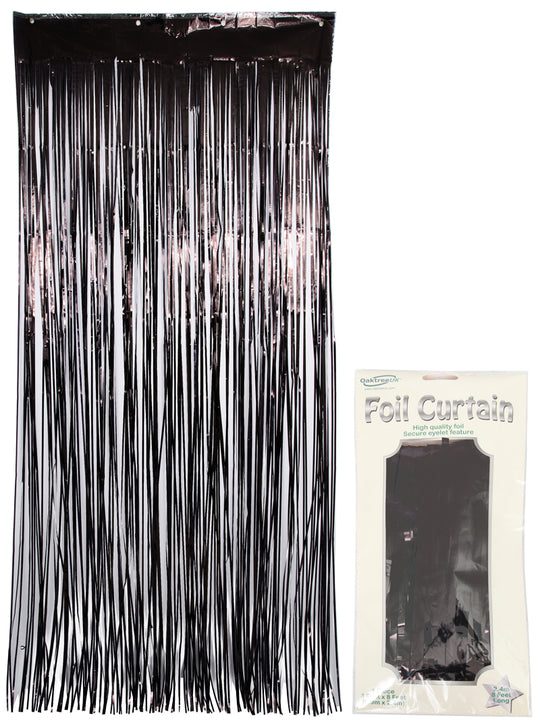 FOIL DOOR  CURTAIN - BLACK