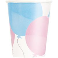 PAPER CUPS - GENDER REVEAL - PACK OF 8