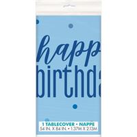 TABLECOVER - HAPPY BIRTHDAY - BLUE