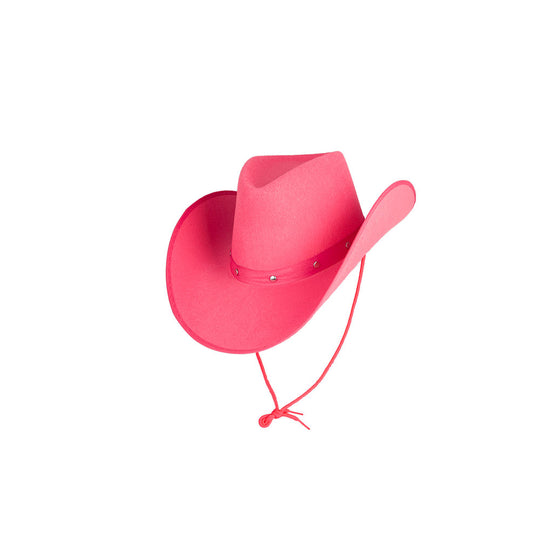 TEXAN COWBOY HAT - HOT PINK