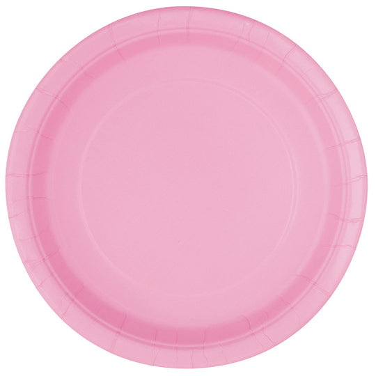 PAPER PLATES - LOVELY PINK - PACK OF 16
