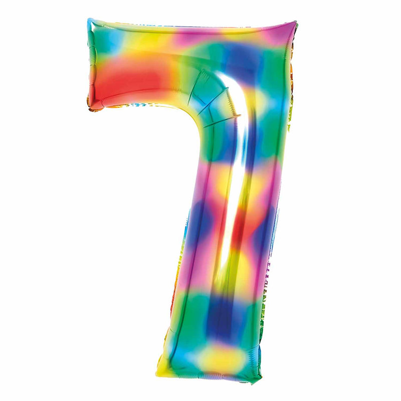 JUMBO NUMBER - 7 - RAINBOW - Partica Party