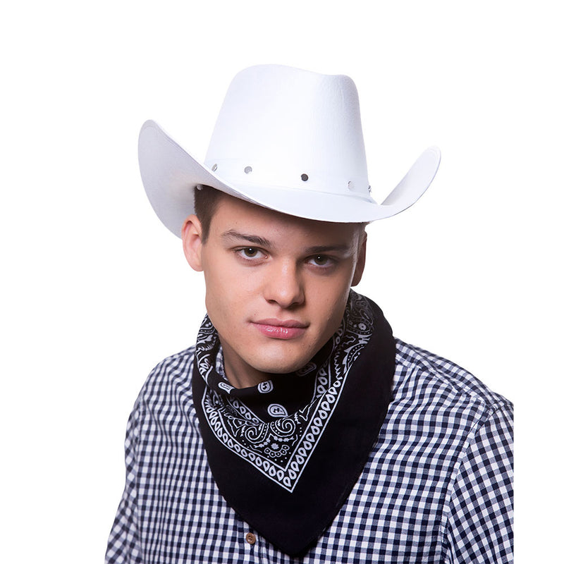 TEXAN COWBOY HAT - WHITE