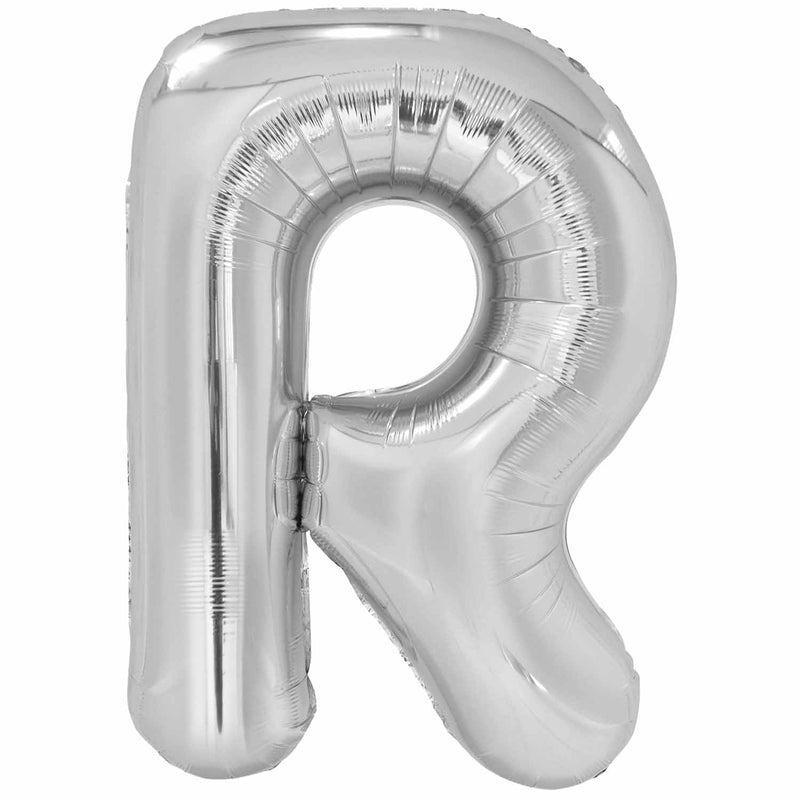 JUMBO LETTER - R - SILVER - Partica Party