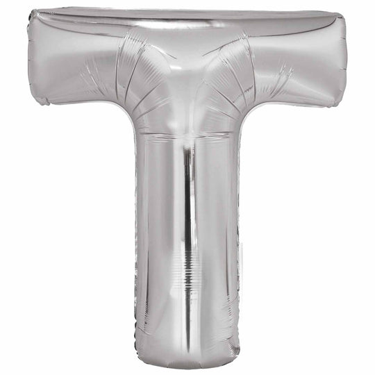 JUMBO LETTER - T - SILVER