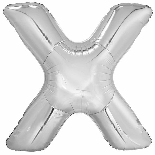 JUMBO LETTER - X - SILVER