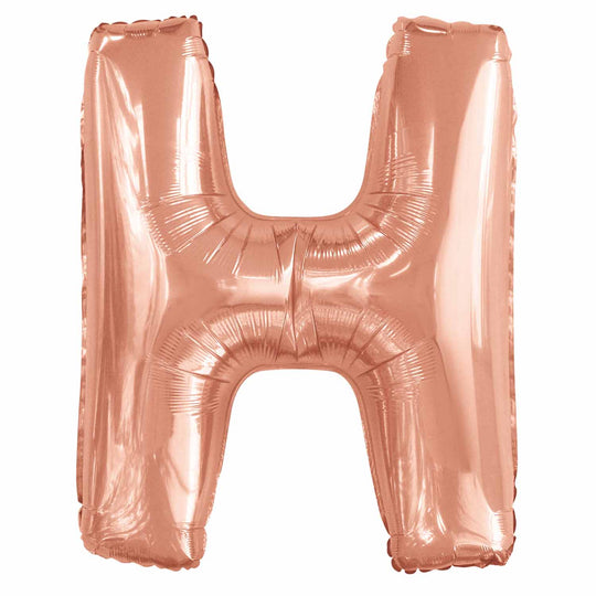 JUMBO LETTER - H - ROSE GOLD