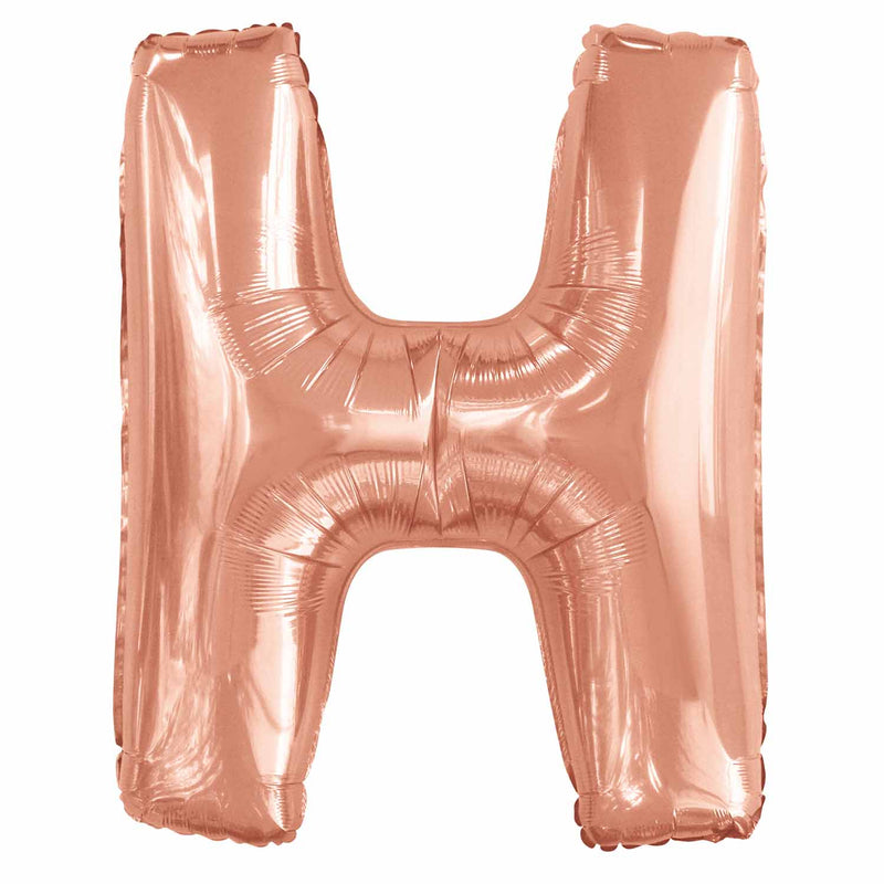 JUMBO LETTER - H - ROSE GOLD - Partica Party