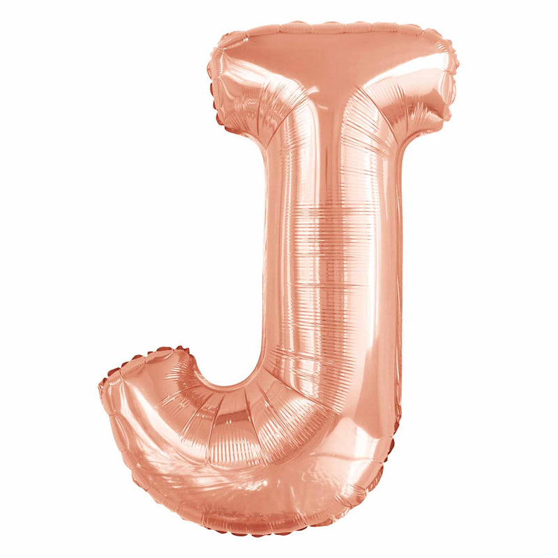 JUMBO LETTER - J - ROSE GOLD - Partica Party