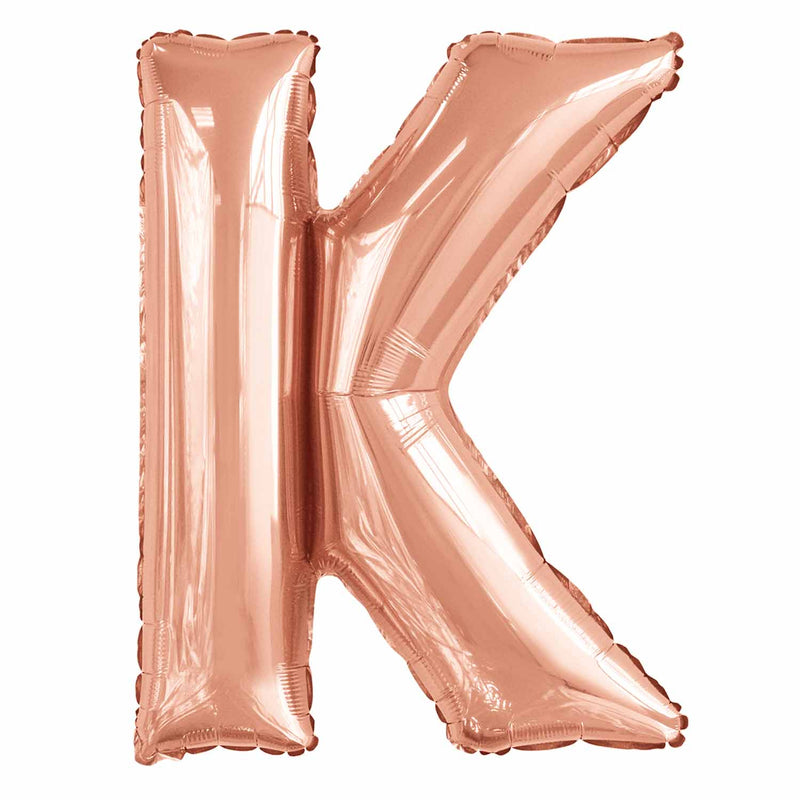 JUMBO LETTER - K - ROSE GOLD - Partica Party
