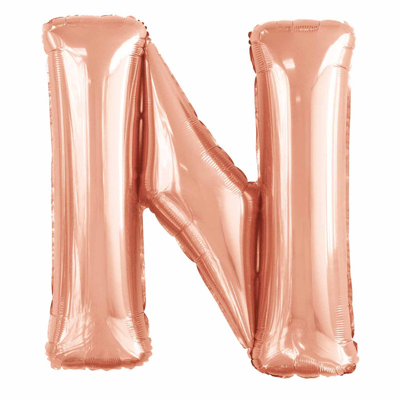 JUMBO LETTER - N - ROSE GOLD - Partica Party