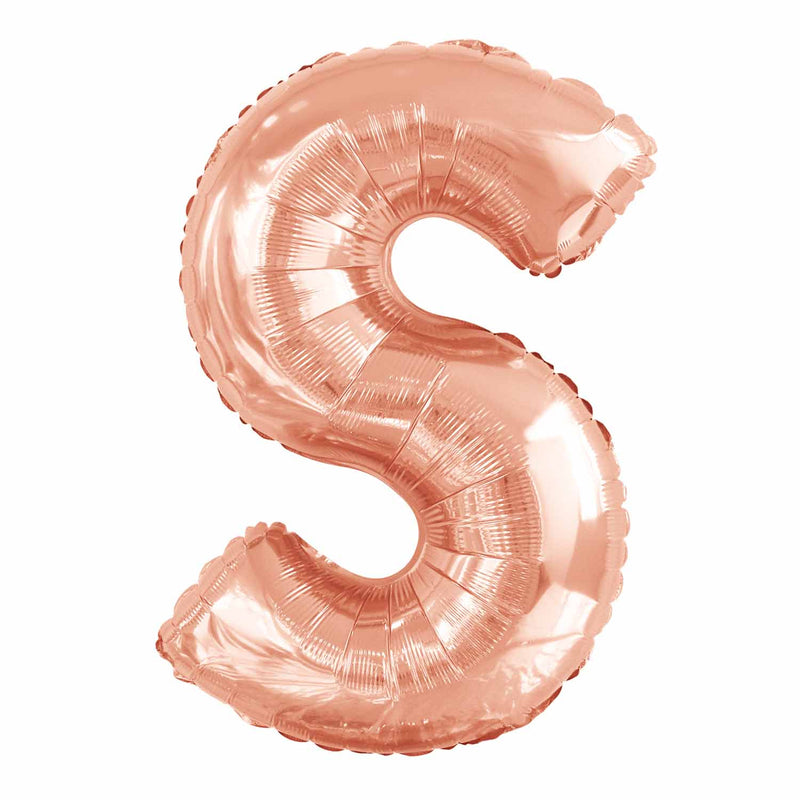 JUMBO LETTER - S - ROSE GOLD - Partica Party