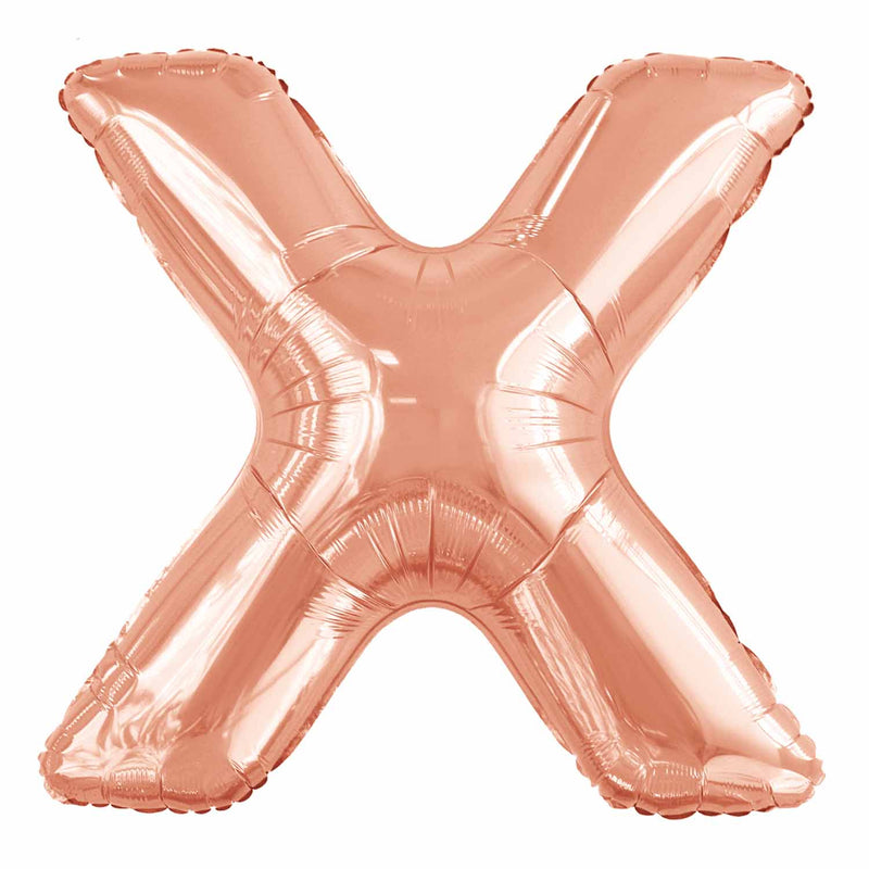 JUMBO LETTER - X - ROSE GOLD - Partica Party