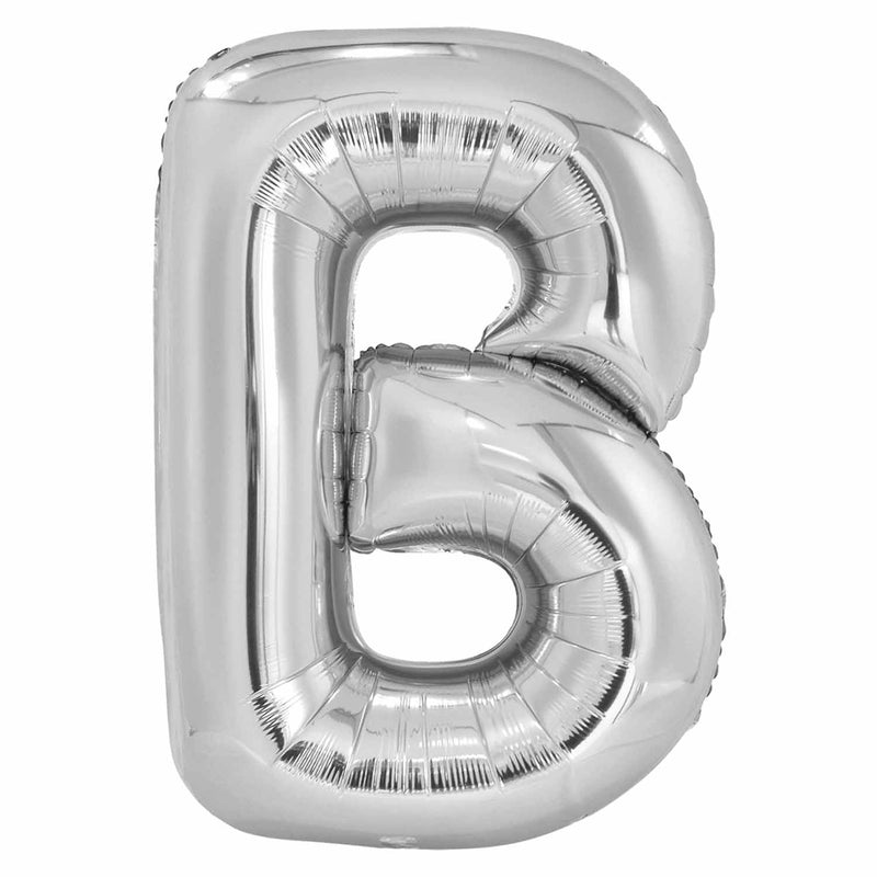 JUMBO LETTER - B - SILVER - Partica Party