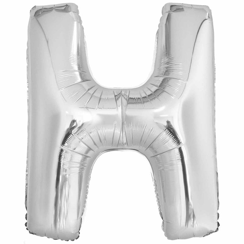 JUMBO LETTER - H - SILVER - Partica Party