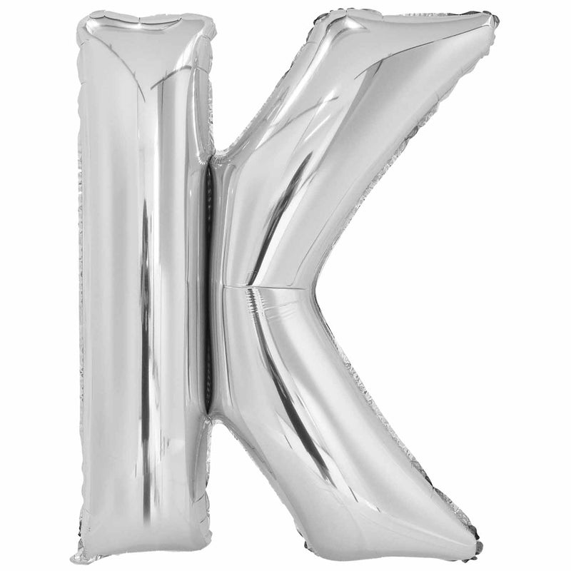 JUMBO LETTER - K - SILVER - Partica Party