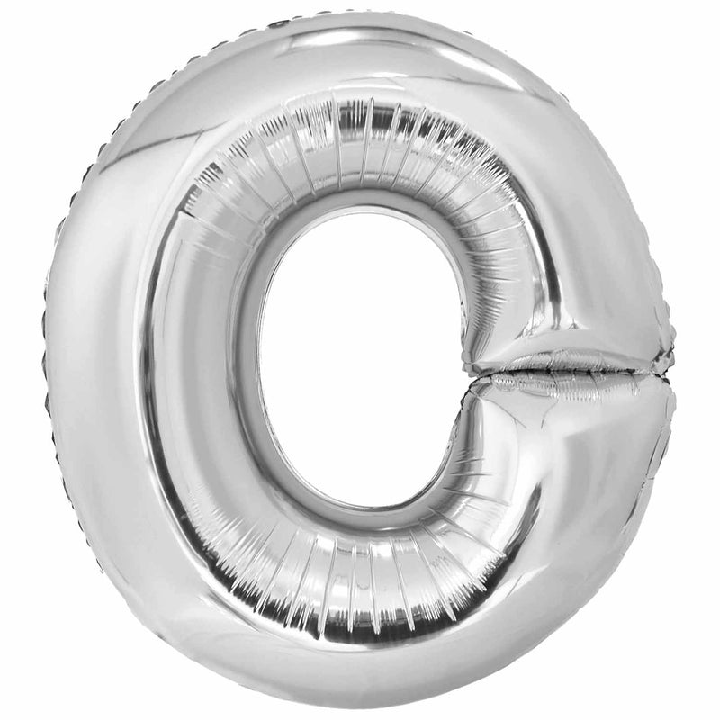 JUMBO LETTER - O - SILVER - Partica Party