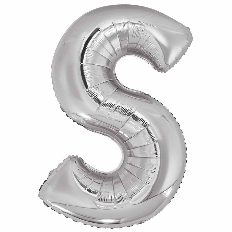 JUMBO LETTER - S - SILVER - Partica Party