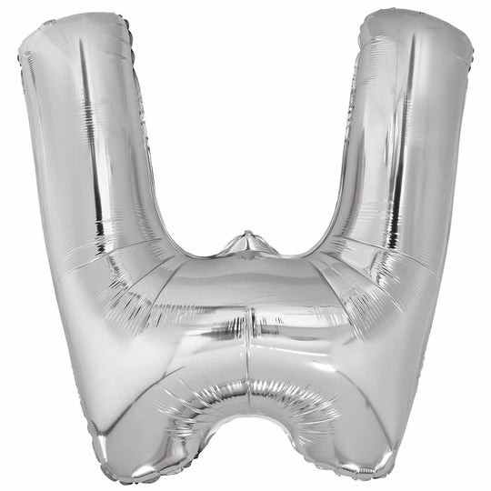 JUMBO LETTER - W - SILVER