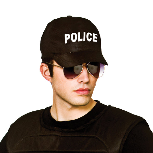 POLICE CAP - BLACK
