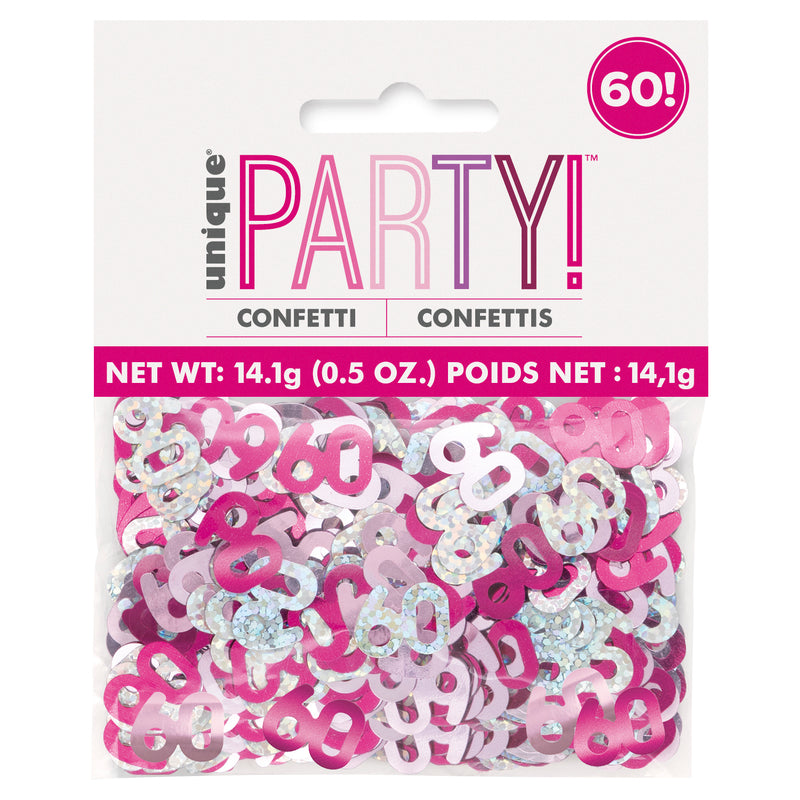 CONFETTI - 60th - PINK GLITZ