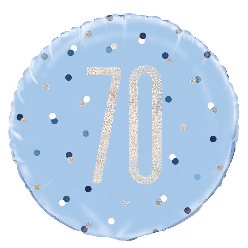 18" FOIL - 70th - BLUE