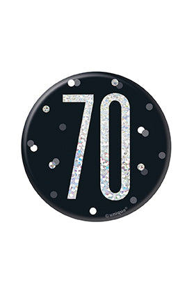 BADGE - 70th - BLACK